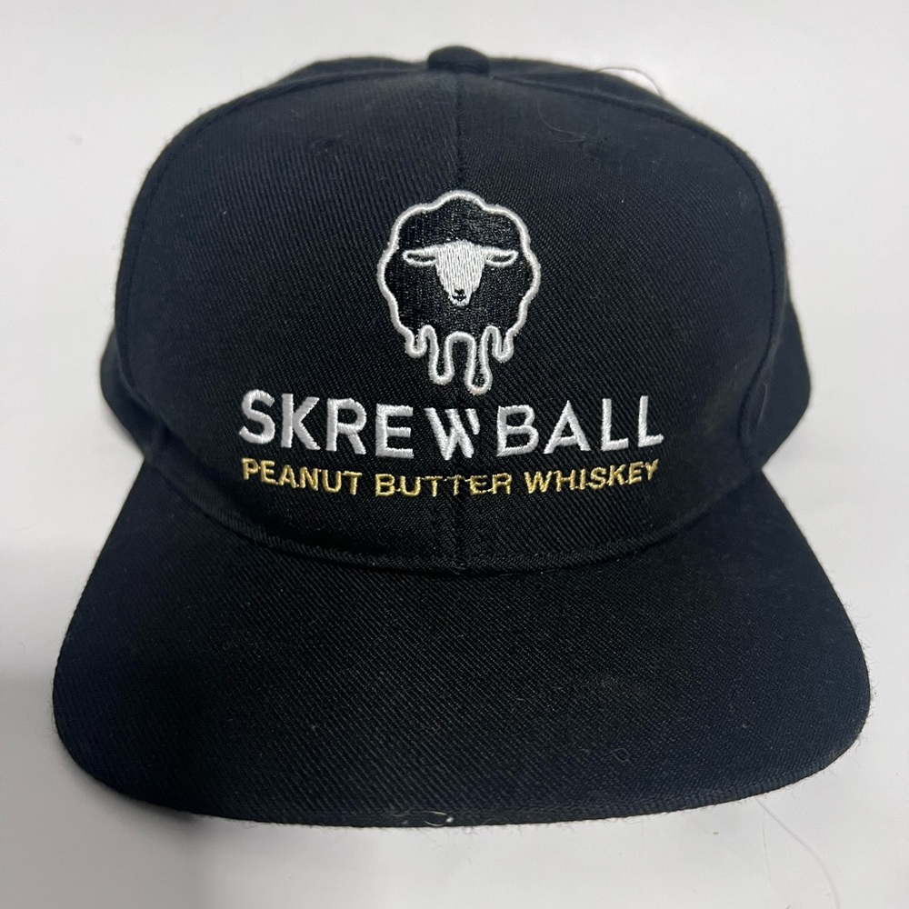 Skrewball Peanut Butter Whiskey | Flat Bill Under Design | SnapBack Hat | RARE